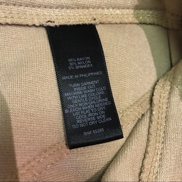 EXPRESS sparkling gold mini Skirt - Picture 3 of 4